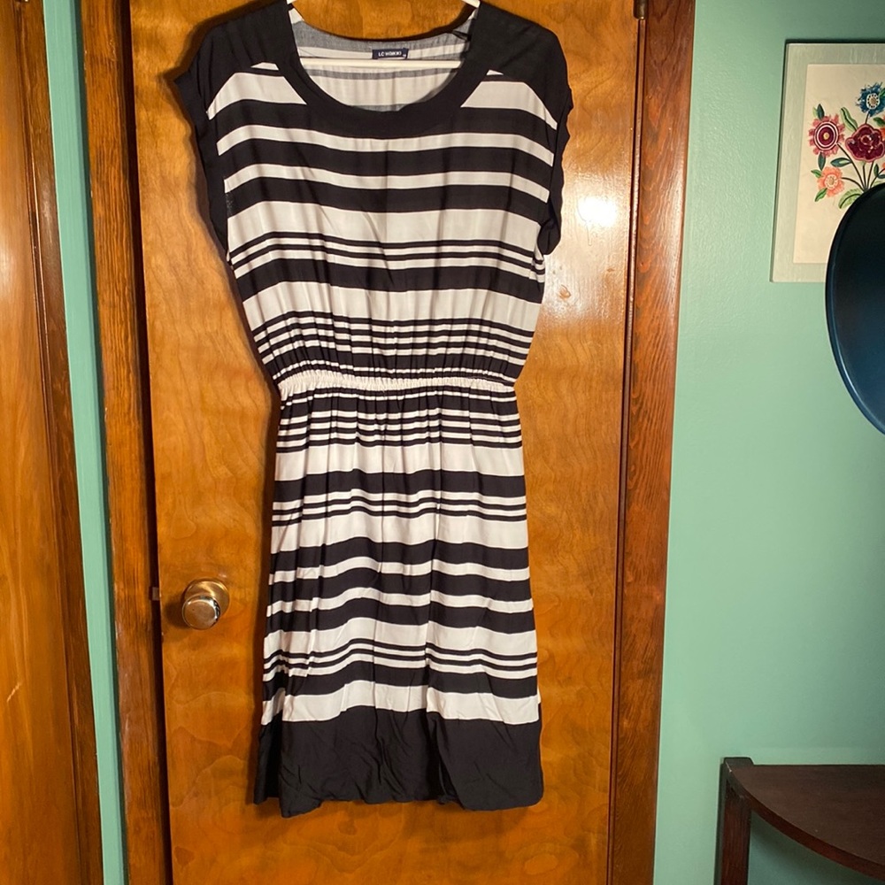Striped business dress